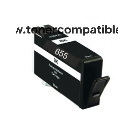 HP 655 negro Tinta compatible
