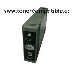 Tinta compatible Epson T7011 Negro 72 ML