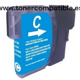 Cartucho BROTHER LC985 / LC39 tinta compatible cyan 19 mililitros