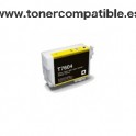 Tinta compatible Epson T7604 Amarillo