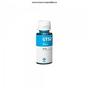 Botella tinta compatible HP GT52 Cyan barata