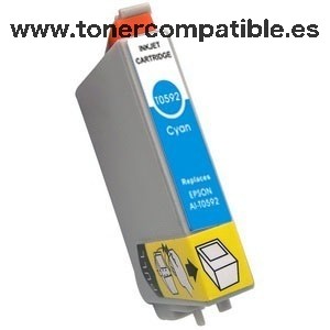 Epson T0592 cyan Tinta compatible C13T05924010